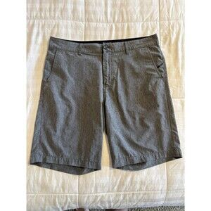 Nitrous Black Men’s Sz 36  Stretch Hybrid Shorts Gray EUC